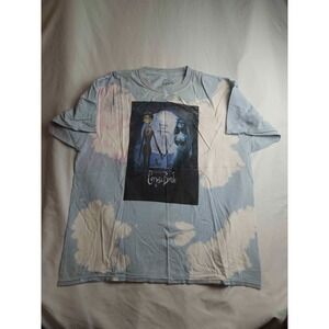 Jack Burton's The Corpse Bride T-Shirt Mens Size XL Blue Bleach Dye Victor Emily